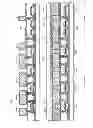 Fig. 15 - Semiconductor device having a gate insulting film with thick portions aligned with a tapered gate electrode