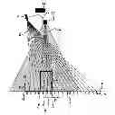 Fig. 01 - Method and light pattern for measuring the height or the height profile of an object