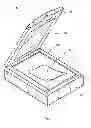 Fig. 02 - Scanning device having a bed cover including a pattern of repeated design elements