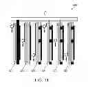 Fig. 12 - Active cooling device with electro-statically moving electrode and method of active cooling with electro-statically moving electrode