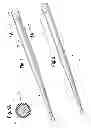 Fig. 02 - Tip-weighted drumstick with resilient, cushioned handle
