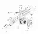 Fig. 01 - Log splitting apparatus having log splitter frame with stripper plates