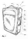 Fig. 02 - Luggage panel with integrated carry handle for soft-side type luggage cases