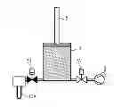 Fig. 01 - Blow-molding machine with pressure cylinder with force equalization means for piston compressor