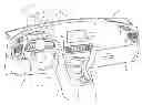 Fig. 01 - ATTACHMENT STRUCTURE OF INFORMATION DISPLAY DEVICE FOR VEHICLE