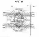 Fig. 22 - Arangement of circuits in pixels, each circuit shared by a plurality of pixels, in image sensing appratus