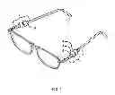 Fig. 02 - Eyeglass Frame With Temple Region For Interchangeable Ornaments