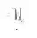 Fig. 06 - Flat panel electronic device, auxiliary heat-dissipating means thereof and assembly of both
