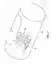 Fig. 28 - Electrode array device configured for placement inside the dura for direct spinal cord stimulation