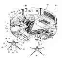 Fig. 01 - AUTONOMOUS COVERAGE VACUUM CLEANER HAVING EDGE CLEANING HEAD EASY TO INSTALL AND UNINSTALL