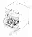 Fig. 01 - Dish rack with integral hydraulic circuit