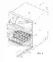 Fig. 02 - Dish rack with integral hydraulic circuit