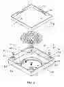 Fig. 03 - Floor drain with detachable cover and method of using
