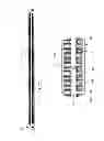 Fig. 08 - Contact bar and capping board for supporting symmetrical electrodes for enhanced electrolytic refining of metals