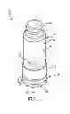 Fig. 02 - CONTAINER AND VALVE ARRANGEMENT FOR MAINTAINING INITIAL SEALED SEPARATION OF A PLURALITY OF LIQUIDS AND ALLOWING FOR SUBSEQUENT SUCCESSIVE CONSUMPTION OF THE PLURALITY OF LIQUIDS