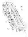 Fig. 09 - Assembly including a gliding board and a device for retaining an article of footwear