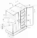Fig. 01 - ROTATING AND SEGMENTED SHELVING FOR A REFRIGERATOR