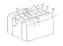 Fig. 01 - Retroreflective sheeting including cube corner elements