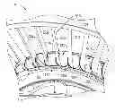 Fig. 01 - Double fan outlet guide vane with structural platforms