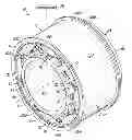 Fig. 01 - Wind turbine generator with localized air gap control and a wind turbine having such a generator