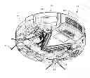 Fig. 01 - Autonomous coverage vacuum cleaner having roller brush capable of resilient vertical displacement and roller brush frame unit for the same