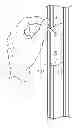 Fig. 01 - Pin hanging system for track frames