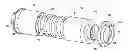 Fig. 01 - SUPER TELESCOPING CROSS-FIRE TUBE AND METHOD OF ASSEMBLING A COMBUSTOR STRUCTURE