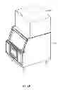 Fig. 09 - ICE STORAGE BIN WITH IMPROVED DOOR AND IMPROVED DOOR INCORPORATING HOOKS