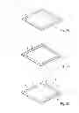 Fig. 04 - Refrigerator shelf with overflow protection system including hydrophobic layer