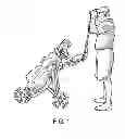 Fig. 02 - Golf push cart rangefinder stabilizing unit