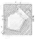 Fig. 11 - Acoustic resonator structure having an electrode with a cantilevered portion