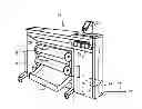 Fig. 01 - Reproduction apparatus for printing on receiving material in a single pass print strategy