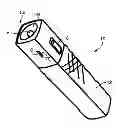 Fig. 01 - Portable power charger with rechargeable flashlight