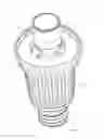 Fig. 04 - LED LIGHT BULB WITH LIGHT-SHIELDING STRUCTURE