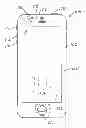 Fig. 01 - “HOME” button with integrated user biometric sensing and verification system for mobile device
