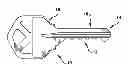 Fig. 01 - Key blank identification system with bitting analysis