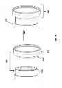 Fig. 18 - Magnetic lens filters and adapter assemblies for a camera