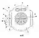 Fig. 10 - TRANSPORTABLE AIR CIRCULATING AND COOLING ASSEMBLY FOR USE WITH A HEAD COVERING