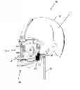 Fig. 01 - Accessory with integrated impact detection device for a head-worn member