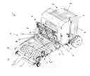 Fig. 01 - Round baler accumulation area of width greater than bale chamber
