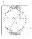 Fig. 01 - Flow measuring device and method for ascertaining flow of a medium through a measuring tube based on medium velocity and cross section