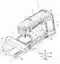 Fig. 01 - Embroidery frame transport device and sewing machine