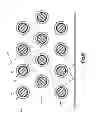Fig. 09 - Arrangement for Securing Elongated Solar Cells