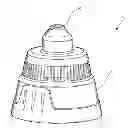 Fig. 01 - Delayed flow baffled dispensing closure