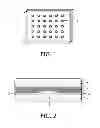 Fig. 02 - Light output device having an array of cavities with different refractive index within the encapsulation layer