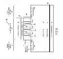 Fig. 08 - Schottky structure employing central implants between junction barrier elements