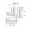 Fig. 20 - Semiconductor device including two groove-shaped patterns that include two bent portions