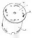 Fig. 01 - Assembly structure for end cover and shell of motor
