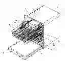 Fig. 01 - Twist-preventing apparatus for mounting a rack in a dishwasher