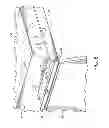 Fig. 05 - Light fixture assembly with pivoting reflector assembly and lens assembly
